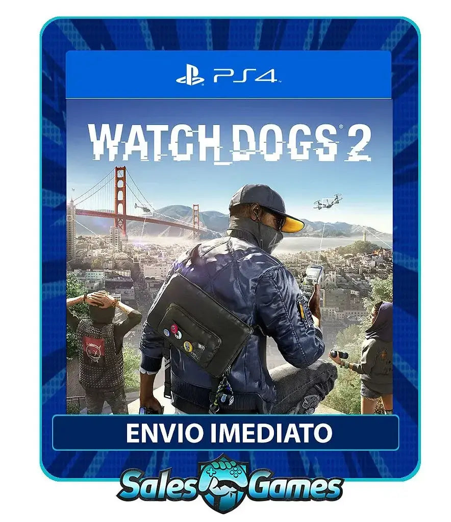 WATCH DOGS 2 - PS4 - Edição Padrão - Primária - Mídia Digital.