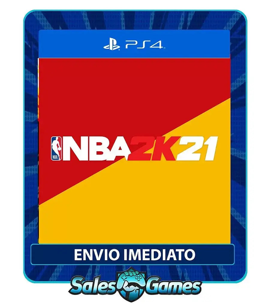 NBA 2K21 - PS4 - Edição Padrão - Primária - Mídia Digital.
