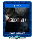 Resident Evil 4 - PS4 - Edição Padrão - Primária - Mídia Digital