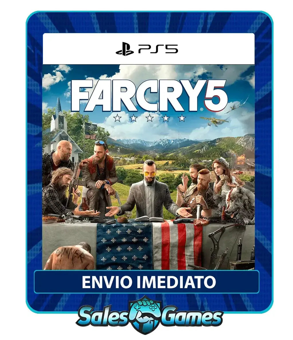 Far Cry 5 - PS5 - Edição Padrão - Primária - Mídia Digital.