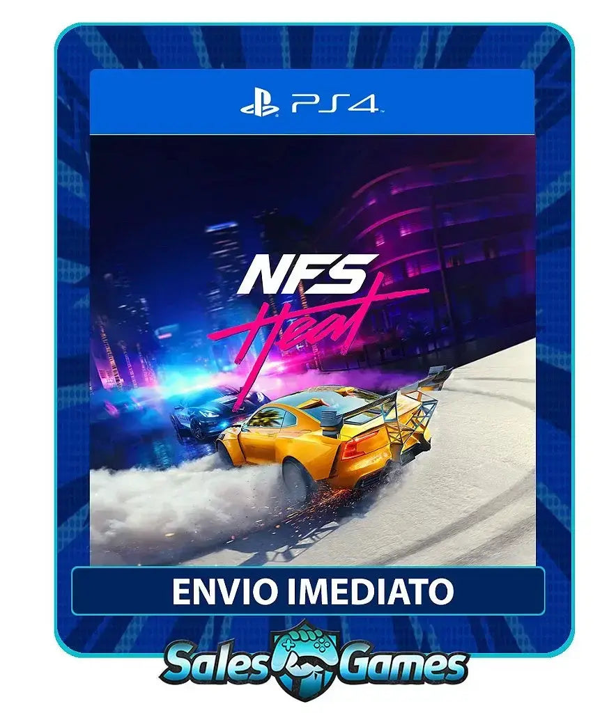 Need for Speed Heat - PS4 - Edição Padrão - Primária - Mídia Digital.