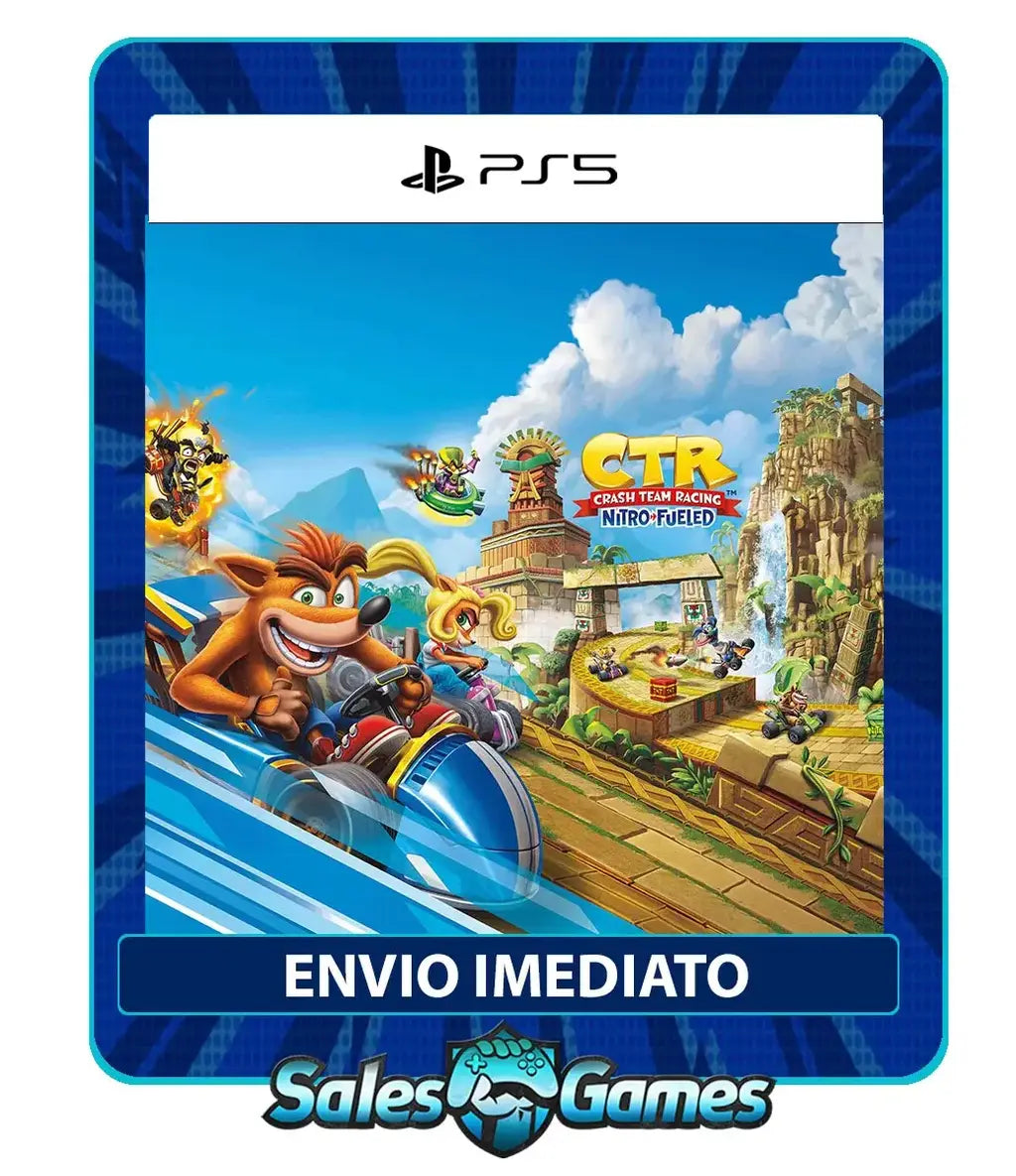 Crash Team Racing Nitro-Fueled - PS5 - Edição Padrão - Primária - Mídia Digital.