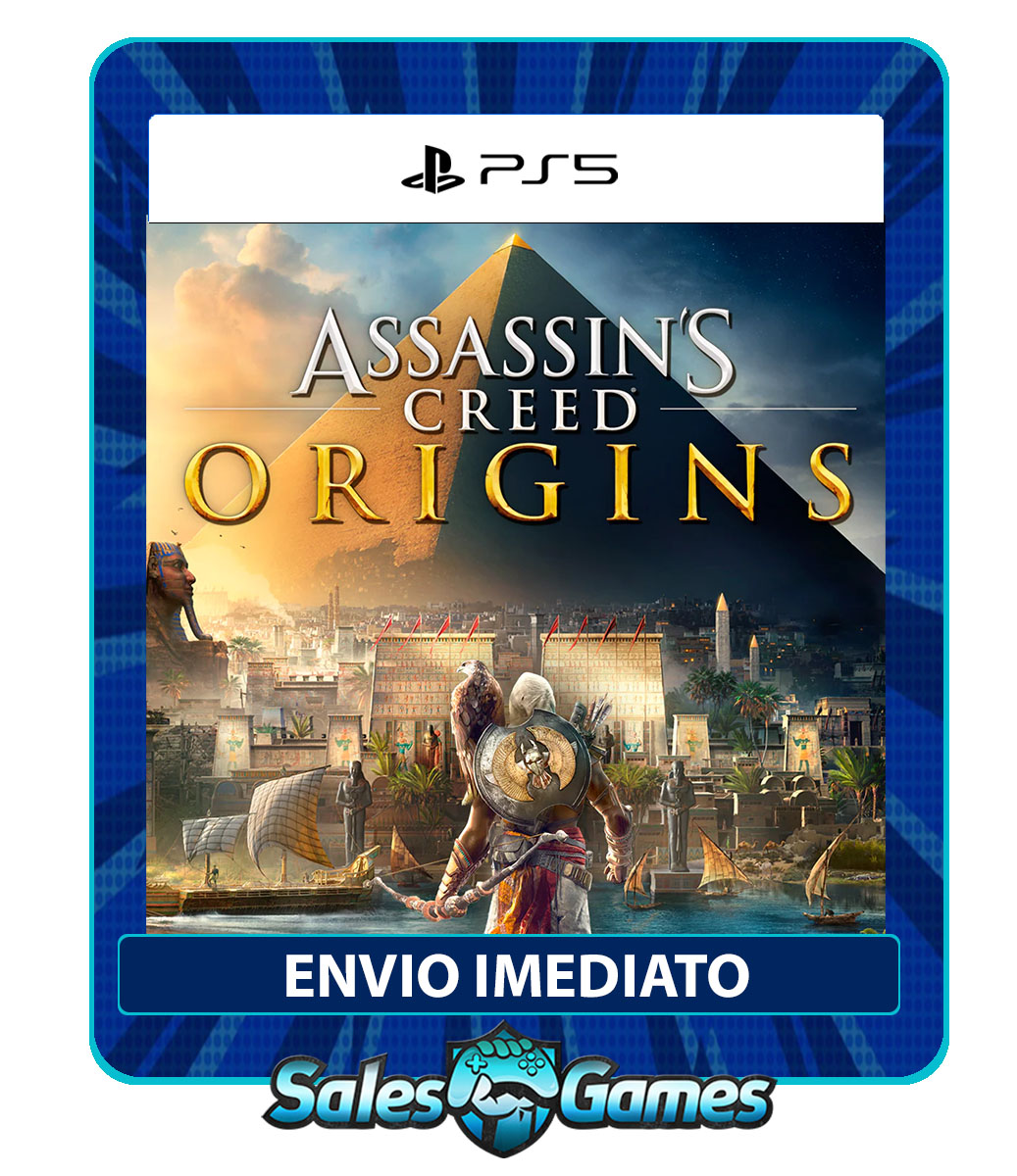 Assassins Creed® Origins - PS5 - Edição Padrão - Primária - Mídia Digital.