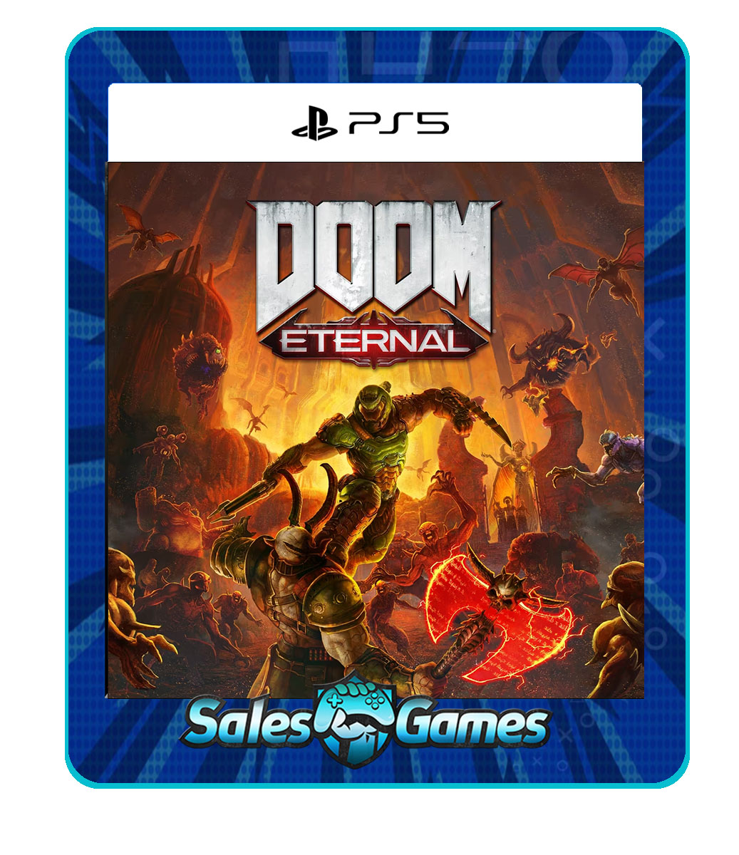 DOOM Eternal - PS5 - Edição Padrão - Primária - Mídia Digital