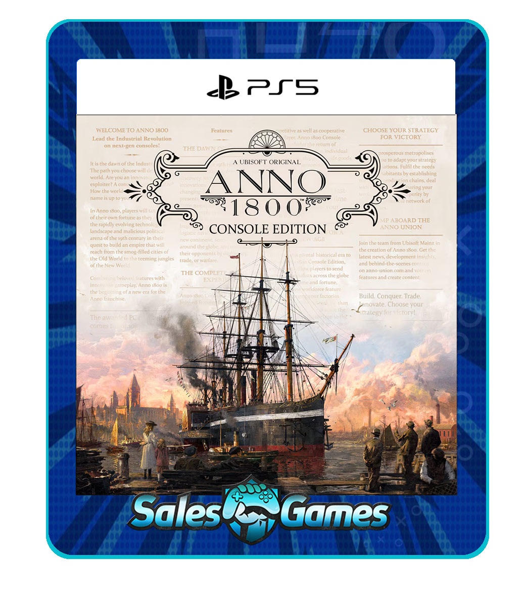 Anno 1800 - PS5 - Edição Padrão - Primária - Mídia Digital