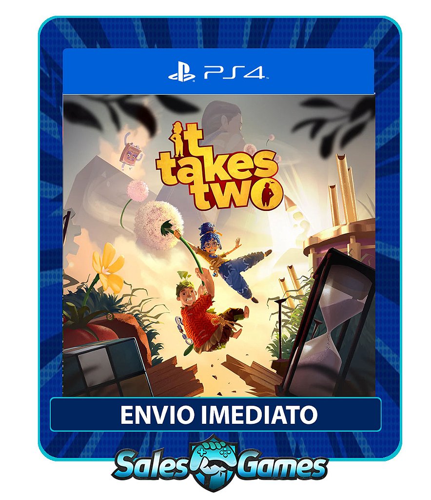 It Takes Two - PS4 - Edição Padrão - Primária - Mídia Digital