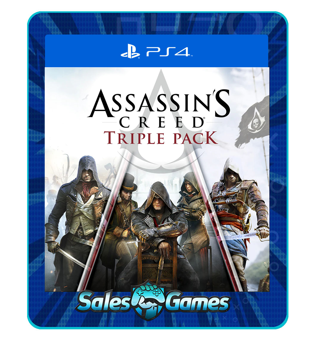 Assassin's Creed Triple Pack - PS4 - Edição Padrão - Primária - Mídia Digital