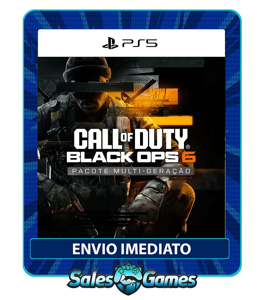 Call of Duty: Black Ops 6 - PS5 - Edição Padrão - Primária - Mídia Digital