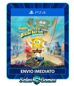 Bob Esponja Calça Quadrada - PS4 - Edição Padrão - Primária - Mídia Digital