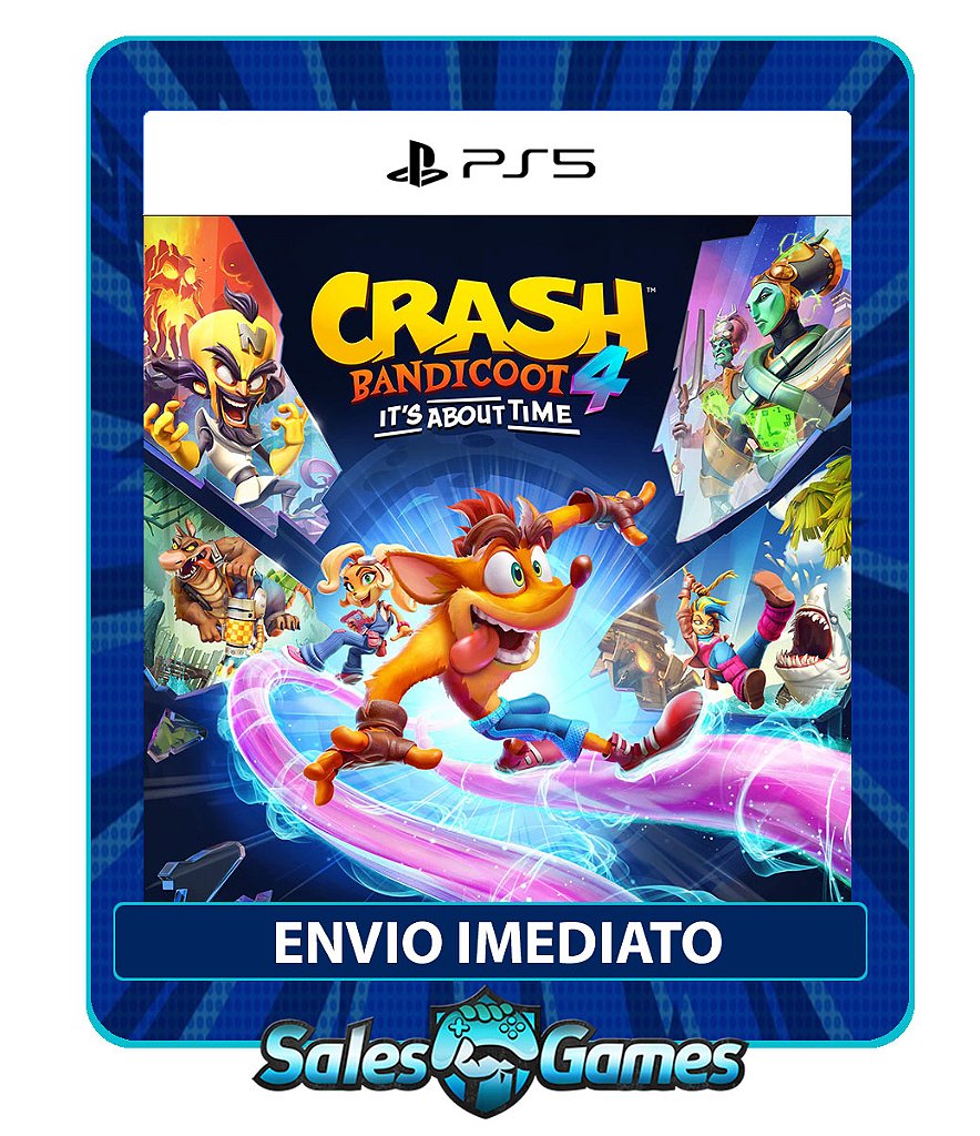 Crash Bandicoot 4: It's About Time - PS5 - Edição Padrão - Primária - Mídia Digital