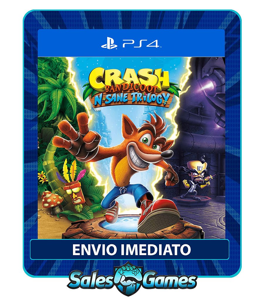 Crash Bandicoot N. Sane Trilogy - PS4 - Edição Padrão - Primária - Mídia Digital
