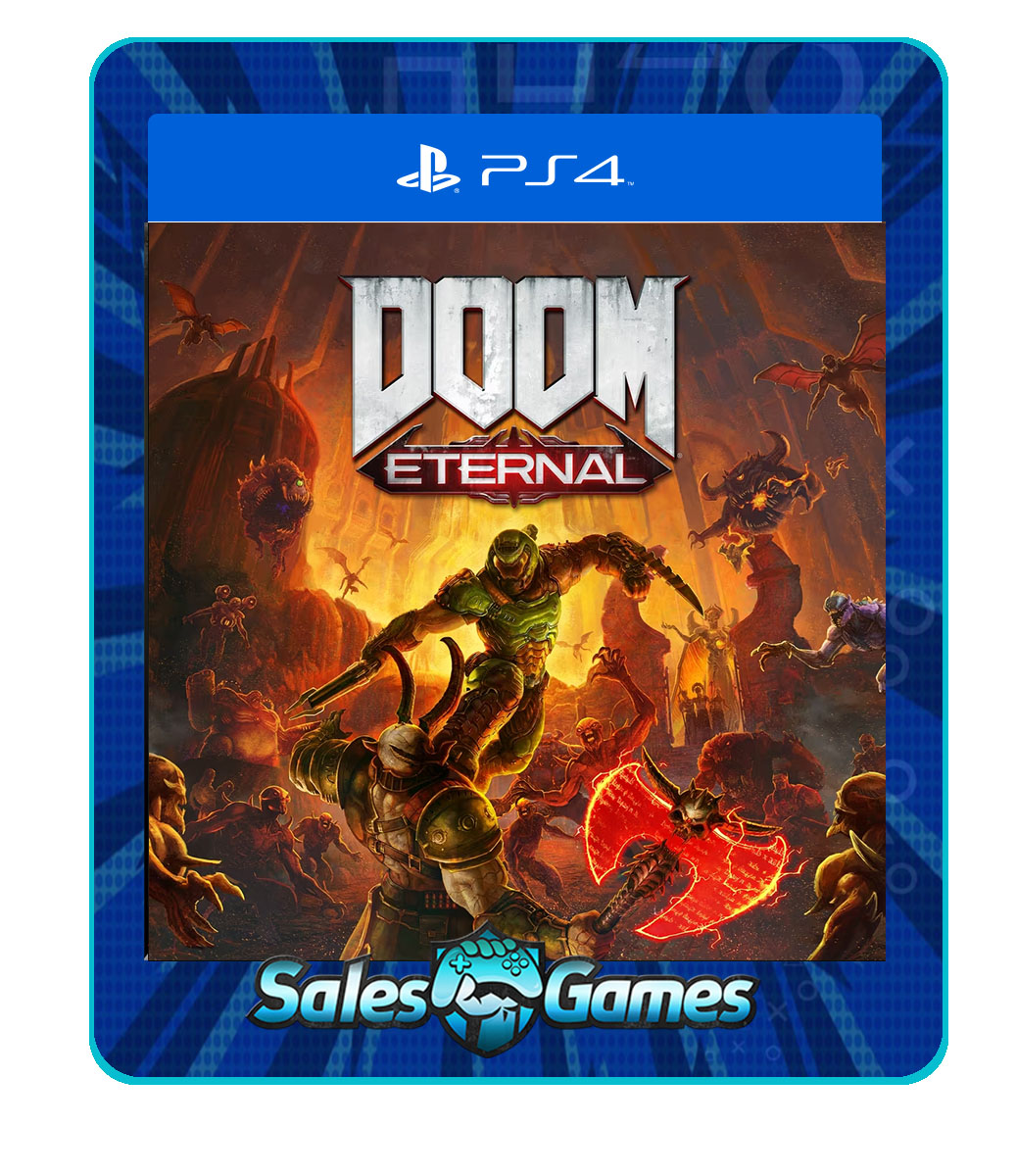 Doom Eternal - PS4 - Edição Padrão - Primária - Mídia Digital