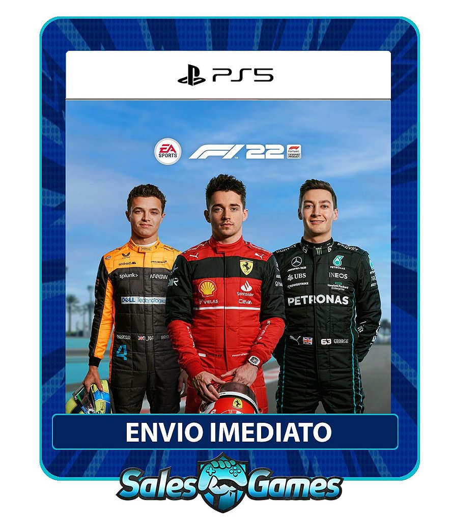 F1 2022 - PS5 - Edição Padrão - Primária - Mídia Digital