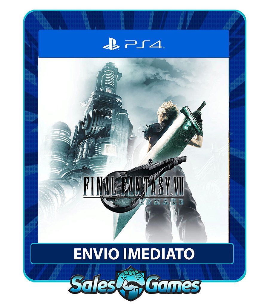 Final Fantasy VII Remake - PS4 - Edição Padrão - Primária - Mídia Digital