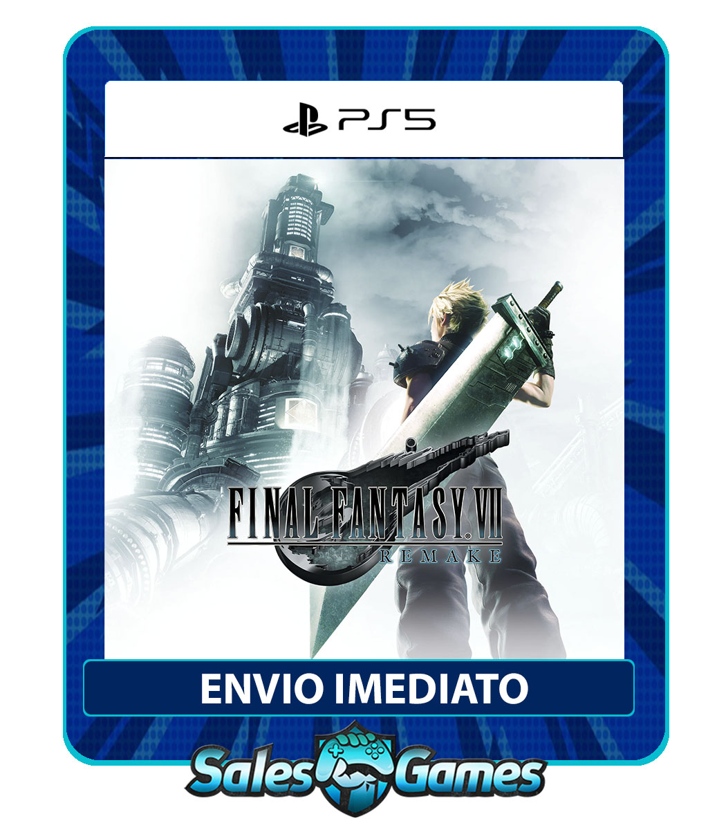 Final Fantasy VII Remake - PS5 - Edição Padrão - Primária - Mídia Digital