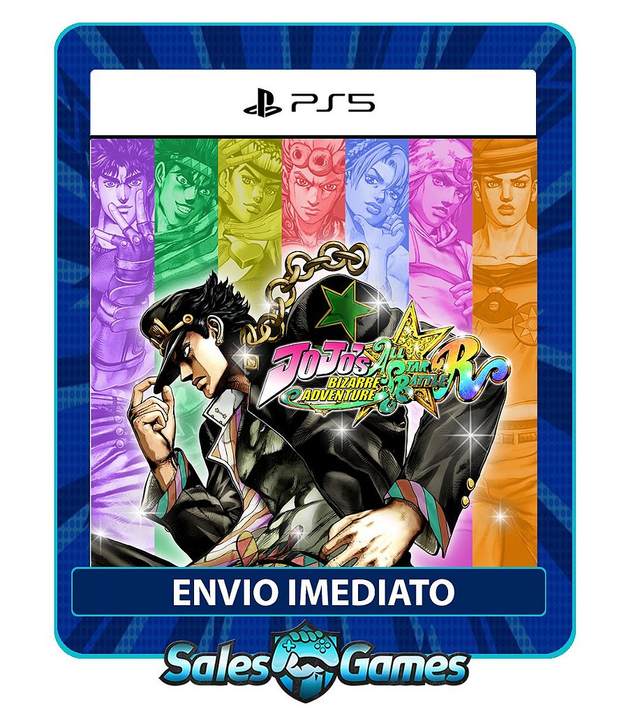 JoJo's Bizarre Adventure: All - Star Battle R - PS5 - Edição Padrão - Primária - Mídia Digital