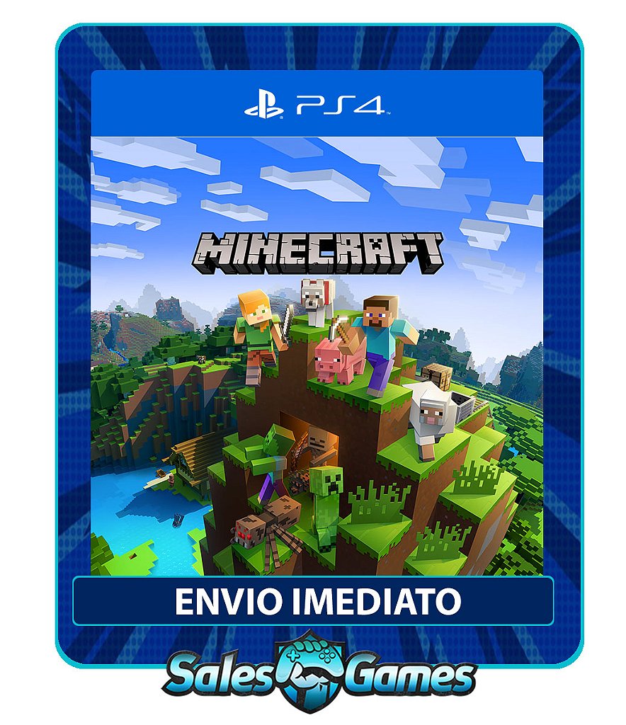 Minecraft - PS4 - Edição Padrão - Primária - Mídia Digital