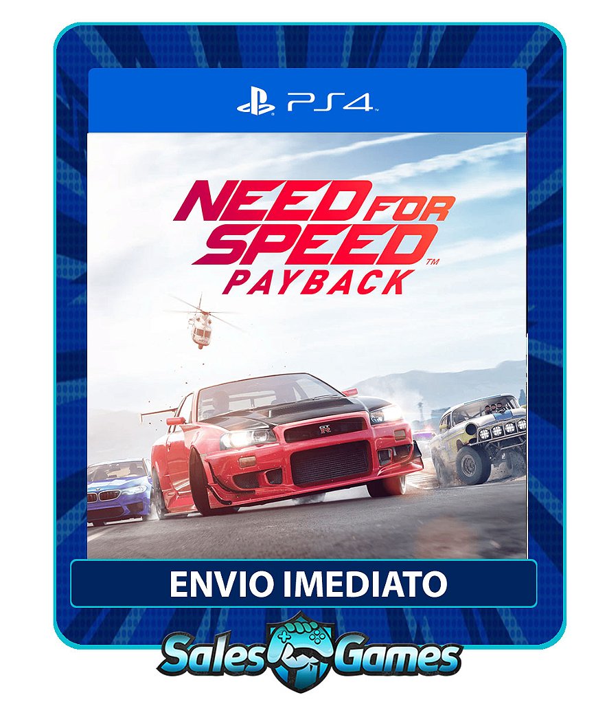 Need for Speed Payback - PS4 - Edição Padrão - Primária - Mídia Digital