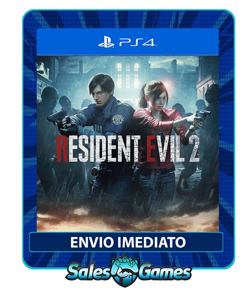 Resident Evil 2 - PS4 - Edição Padrão - Primária - Mídia Digital