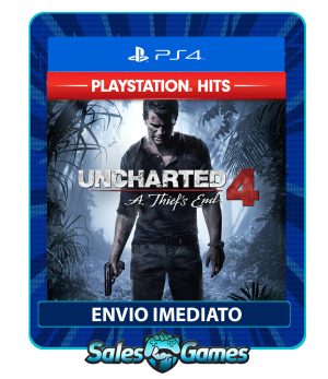 Uncharted 4: A Thief’s End - PS4 - Edição Padrão - Primária - Mídia Digital