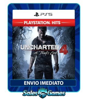 Uncharted 4: A Thief’s End - PS5 - Edição Padrão - Primária - Mídia Digital