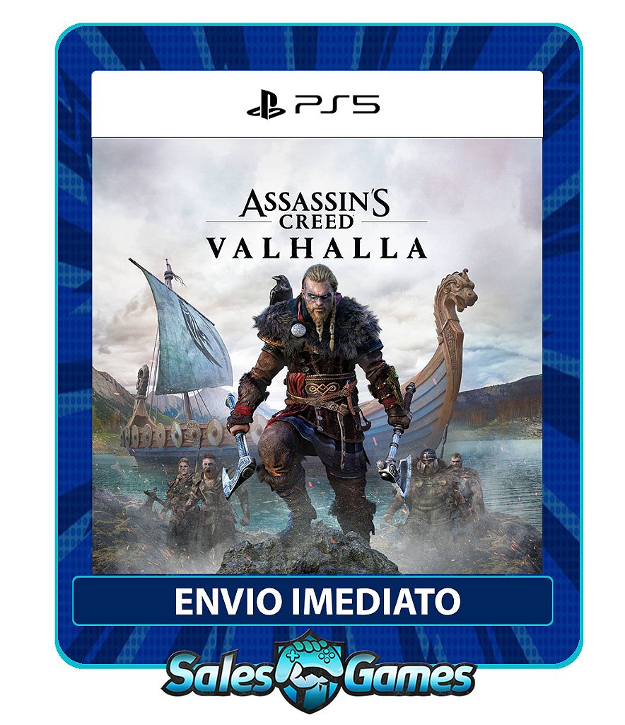 Assassins Creed Valhalla - PS5 - Edição Padrão - Primária - Mídia Digital