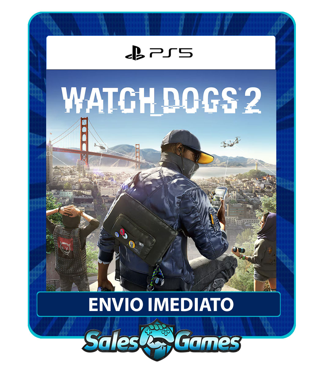 Watch Dogs 2 - PS5 - Edição Padrão - Primária - Mídia Digital